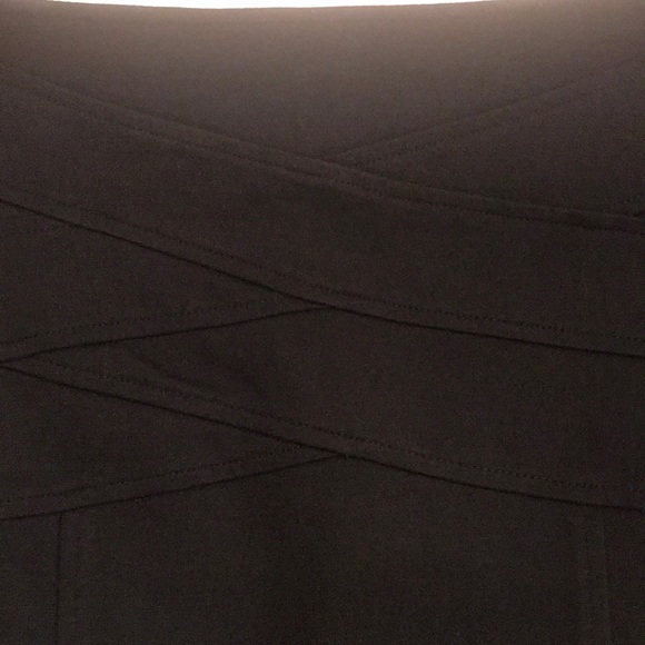 INC Black Skirt with flattering seaming front/back - Picture 2 of 4
